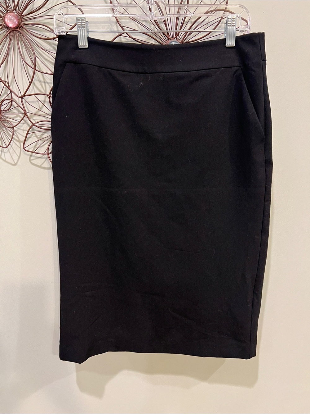 Liz Claiborne Black Stretch Pencil Skirt-NWOT